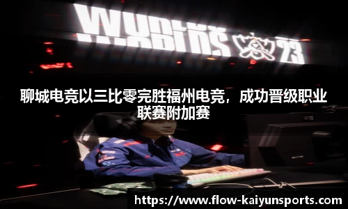 聊城电竞以三比零完胜福州电竞，成功晋级职业联赛附加赛