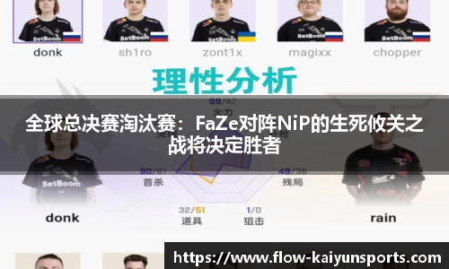 全球总决赛淘汰赛：FaZe对阵NiP的生死攸关之战将决定胜者